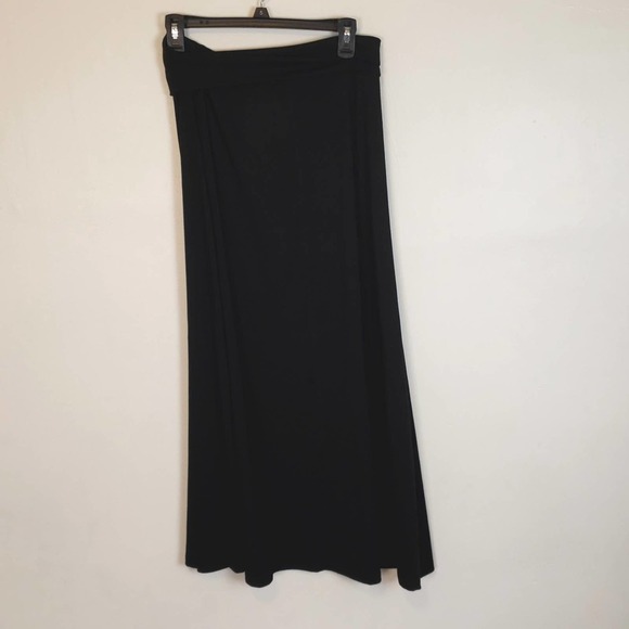 Old Navy black long A-Line Skirt size Small - Picture 4 of 4